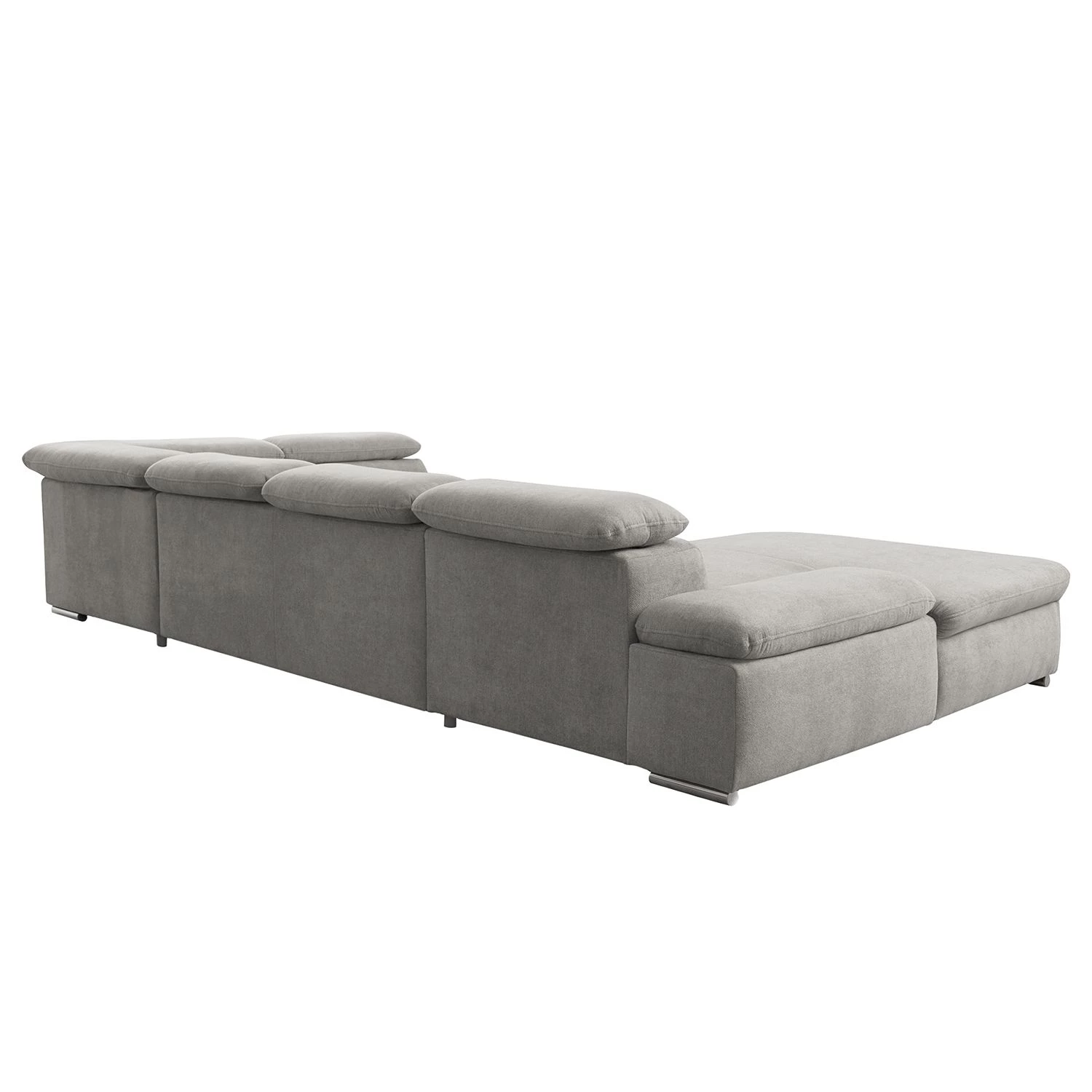 Loftscape Canapé panoramique Glenaire I - Tissu structuré - Gris clair - Méridienne courte à gauche / longue à droite (vue de face) - Fonction couchage (utilisation régulière) 7 Loftscape Canapé panoramique Glenaire I - Tissu structuré - Gris clair - Méridienne courte à gauche / longue à droite (vue de face) - Fonction couchage (utilisation régulière) – Image 5