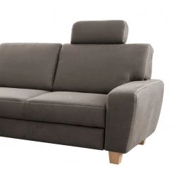 Loftscape Canapé d’angle Berlaar - Aspect cuir vieilli - Gris solino - Méridienne longue à gauche (vue de face) - Sans fonction couchage -Meubles de salon Soldes 1000157849 190314 11255301465 GALLERYIMAGES P000000001000157849