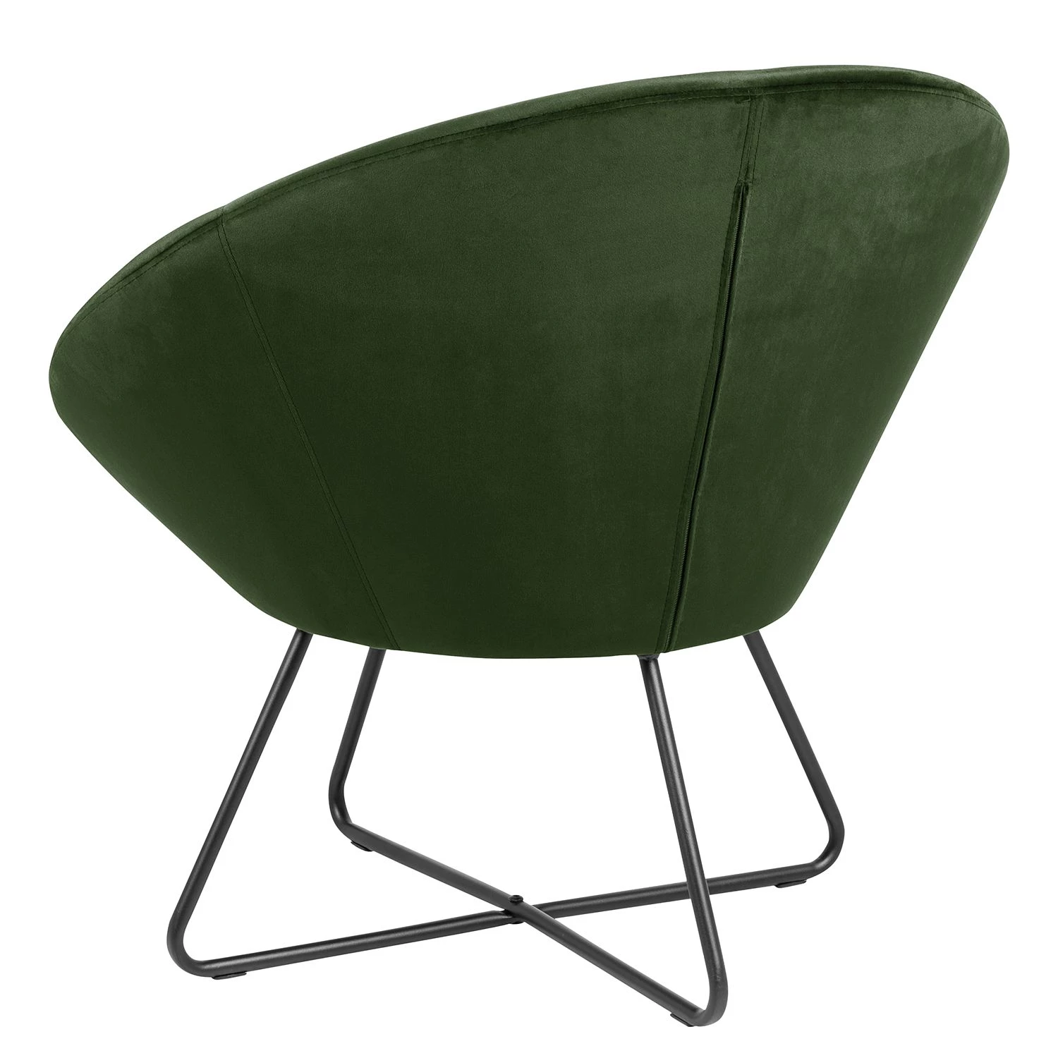 Jack & Alice Fauteuil design Eicken - Velours - Vert vieilli 6 Jack & Alice Fauteuil design Eicken - Velours - Vert vieilli – Image 4