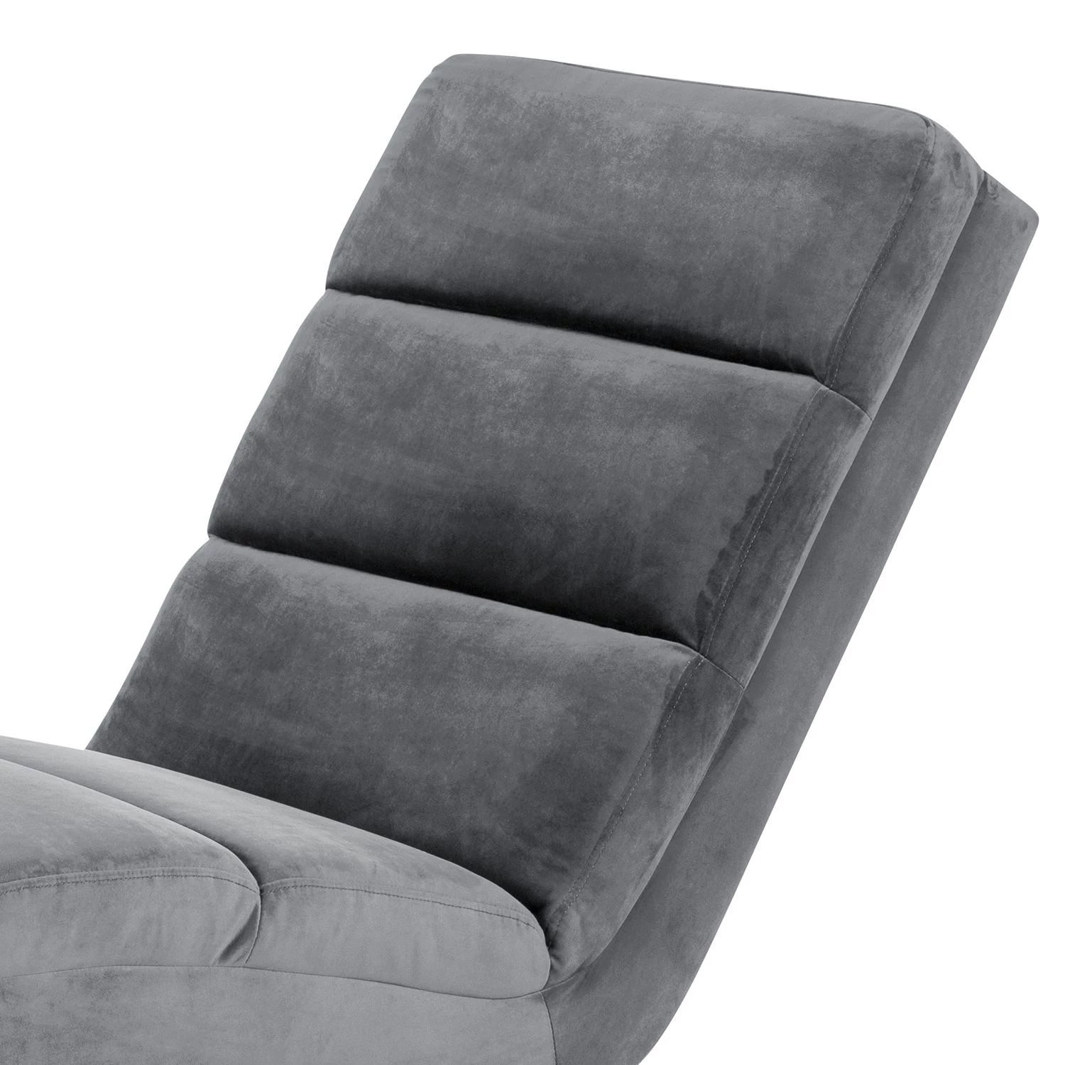 Jack & Alice Chaise relax Seaham - Velours - Gris foncé 7 Jack & Alice Chaise relax Seaham - Velours - Gris foncé – Image 5