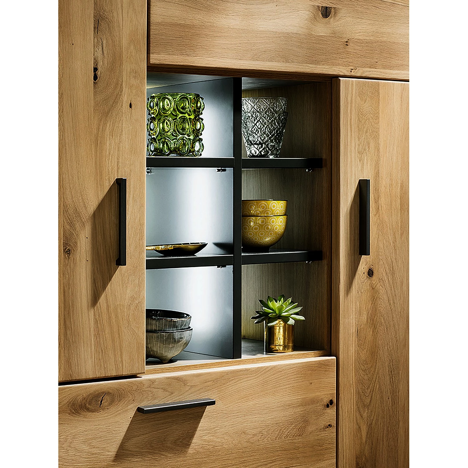 Naturoo Buffet haut Kiah II - Chêne à nœuds massif 8 Naturoo Buffet haut Kiah II - Chêne à nœuds massif – Image 6