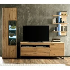 Naturoo Vitrine Kiah - Chêne à nœuds massif -Meubles de salon Soldes 1000160264 200811 14171701872 MOOD DETAILS P000000001000160264 mood