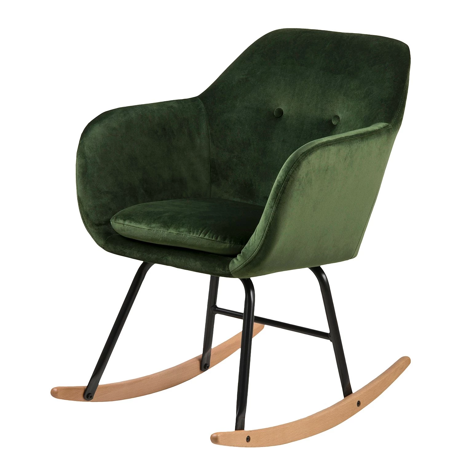 Mørteens Rocking chair Bolands II - Velours/ Métal - Vert sapin 3 Mørteens Rocking chair Bolands II - Velours/ Métal - Vert sapin