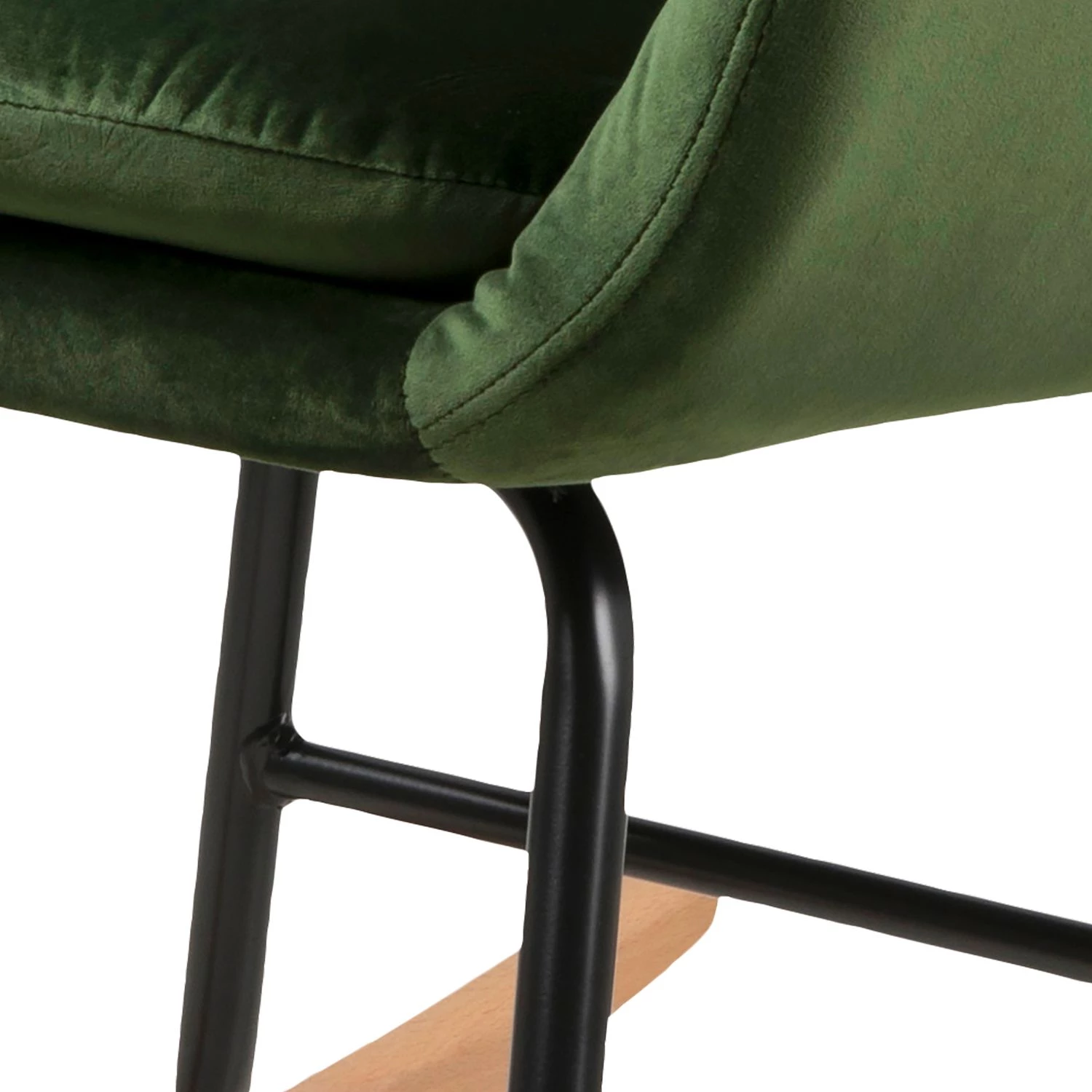 Mørteens Rocking chair Bolands II - Velours/ Métal - Vert sapin 7 Mørteens Rocking chair Bolands II - Velours/ Métal - Vert sapin – Image 5