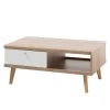 Norrwood Table basse Gyland - Blanc matt / Imitation chêne Riviera -Meubles de salon Soldes 1000163990 190307 08392100009 IMAGE P000000001000163990