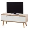 Norrwood Meuble TV Gyland I - Blanc matt / Imitation chêne Riviera -Meubles de salon Soldes 1000164006 190307 08392200039 IMAGE P000000001000164006