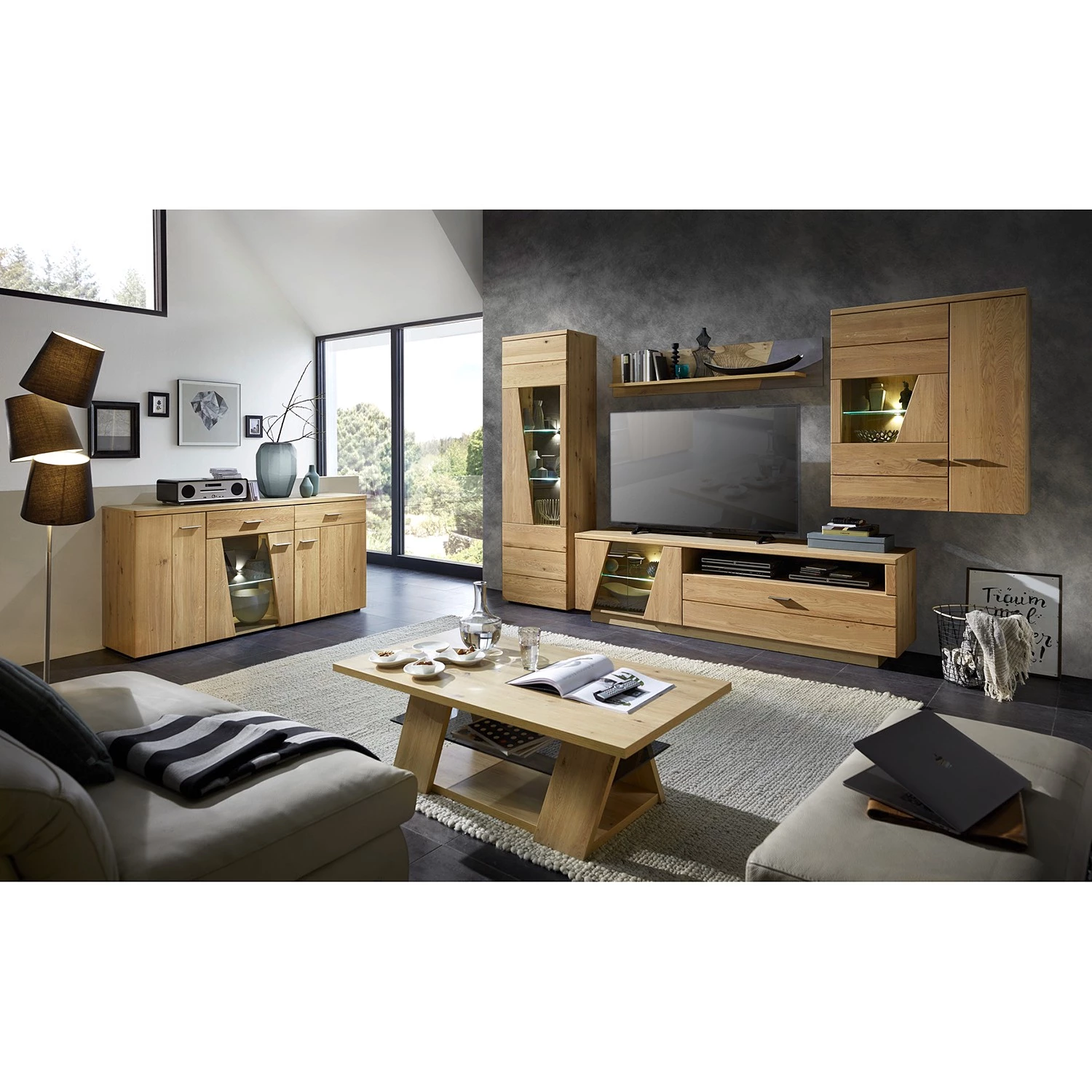 Naturoo Table basse Kalorama - Chêne massif / Verre - Chêne artisan 5 Naturoo Table basse Kalorama - Chêne massif / Verre - Chêne artisan – Image 3