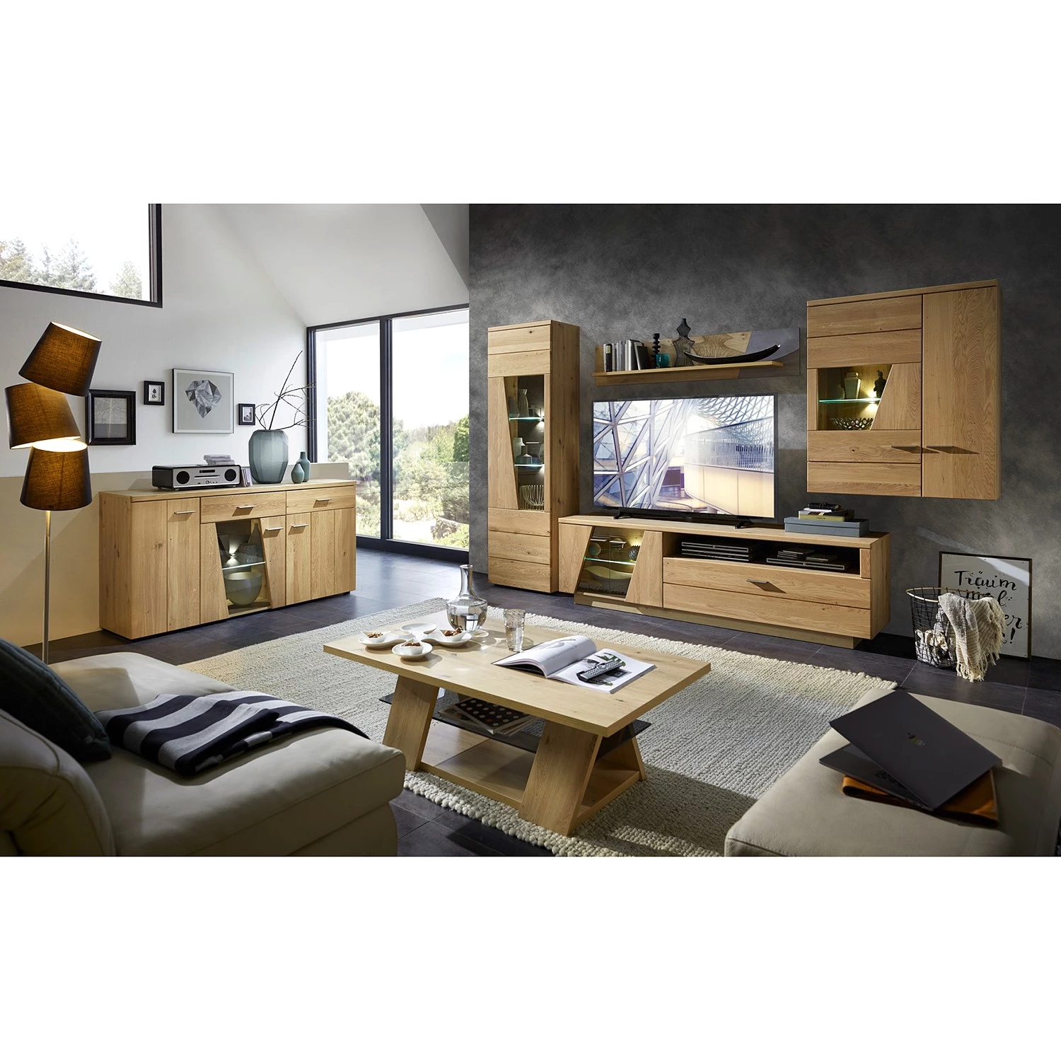 Naturoo Étagère murale Kalorama - Chêne artisan / Imitation béton 5 Naturoo Étagère murale Kalorama - Chêne artisan / Imitation béton – Image 3