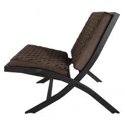 Ars manufacti Fauteuil Bourke I - Aspect cuir vieilli - Marron foncé -Meubles de salon Soldes 1000164177 190522 16033700112 GALLERYIMAGES P000000001000164177