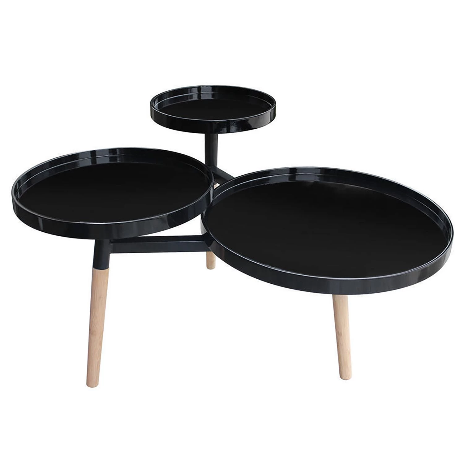 Kayoom Bout de canapé Butler I - Partiellement en bambou massif - Noir 5 Kayoom Bout de canapé Butler I - Partiellement en bambou massif - Noir – Image 3