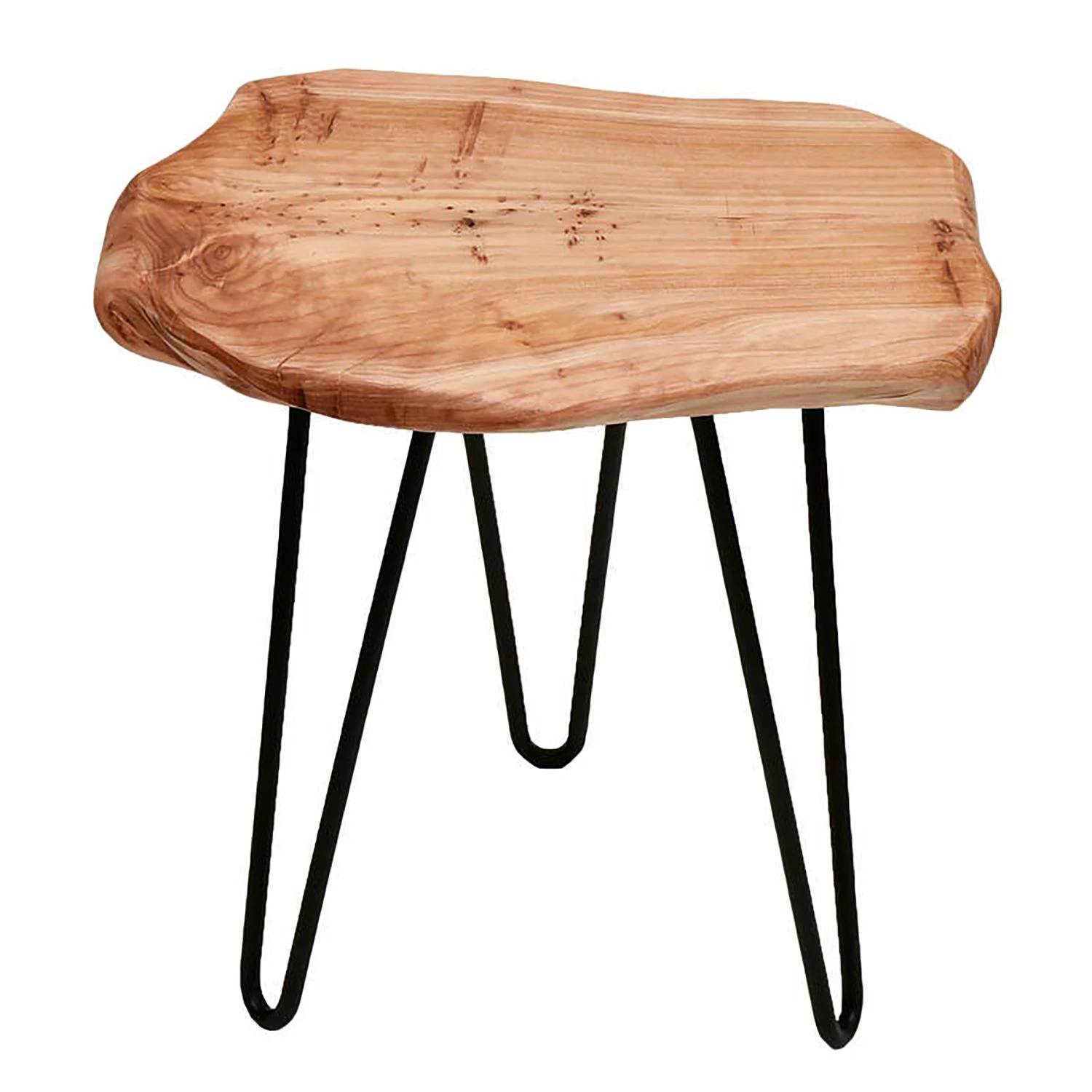 Kayoom Bout de canapé Woody II - Cèdre massif / Métal - Naturel / Noir 7 Kayoom Bout de canapé Woody II - Cèdre massif / Métal - Naturel / Noir – Image 5