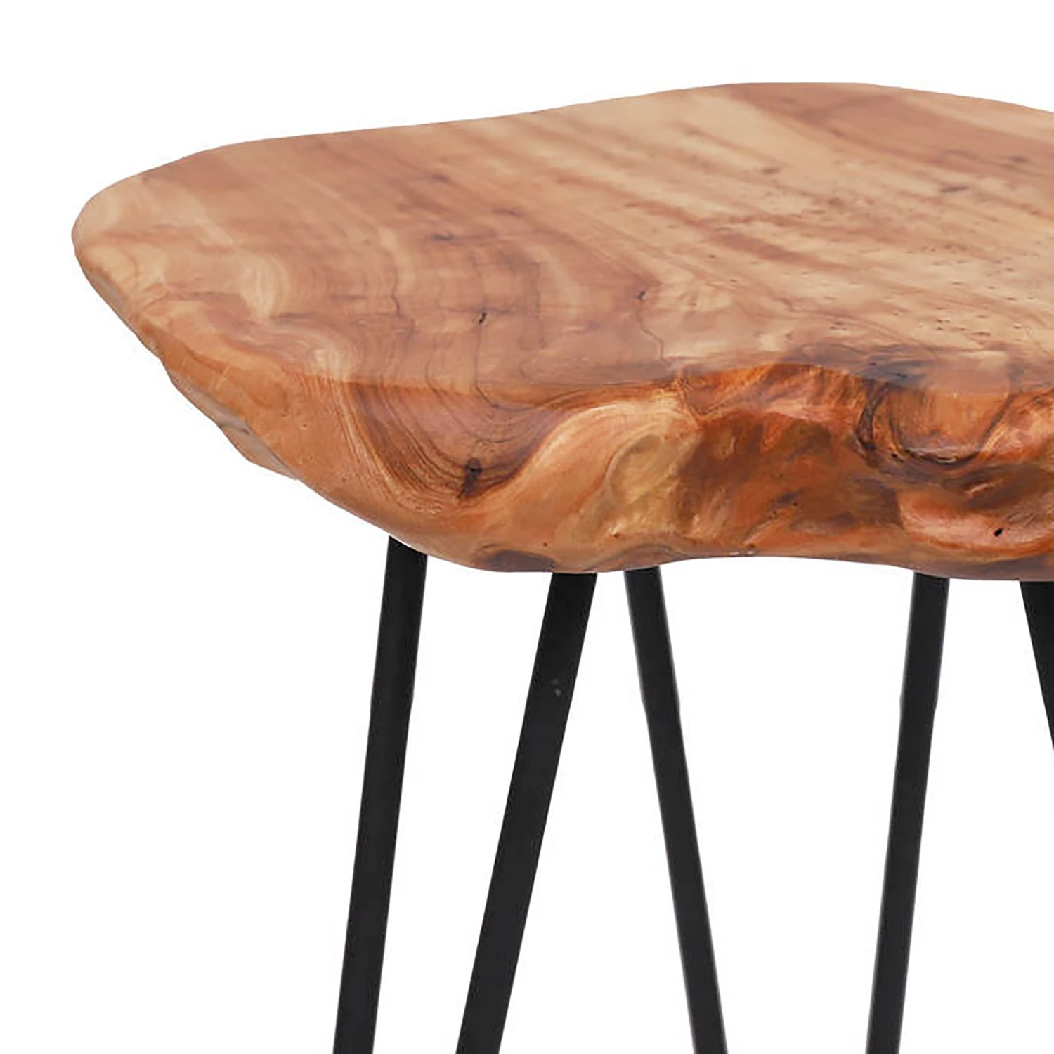 Kayoom Bout de canapé Woody II - Cèdre massif / Métal - Naturel / Noir 8 Kayoom Bout de canapé Woody II - Cèdre massif / Métal - Naturel / Noir – Image 6