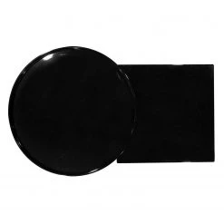 Kayoom Bout de canapé Butler II - Partiellement en bambou massif - Noir -Meubles de salon Soldes 1000165629 190315 08011500299 GALLERYIMAGES P000000001000165629