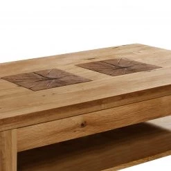 Naturoo Table basse Darley - Chêne sauvage massif - Largeur : 118 cm -Meubles de salon Soldes 1000166551 190320 07084600040 GALLERYIMAGES P000000001000166551