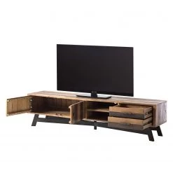 Ars manufacti Meuble TV Tamati III - Pin massif / Fer - Pin / Noir -Meubles de salon Soldes 1000166778 191011 15391600002 DETAILS P000000001000166778