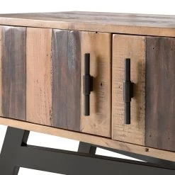 Ars manufacti Meuble TV Tamati III - Pin massif / Fer - Pin / Noir -Meubles de salon Soldes 1000166778 191011 15391700007 DETAILS P000000001000166778