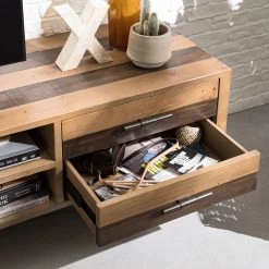 Ars manufacti Meuble TV Tamati III - Pin massif / Fer - Pin / Noir -Meubles de salon Soldes 1000166778 200117 07273700003 DETAILS P000000001000166778