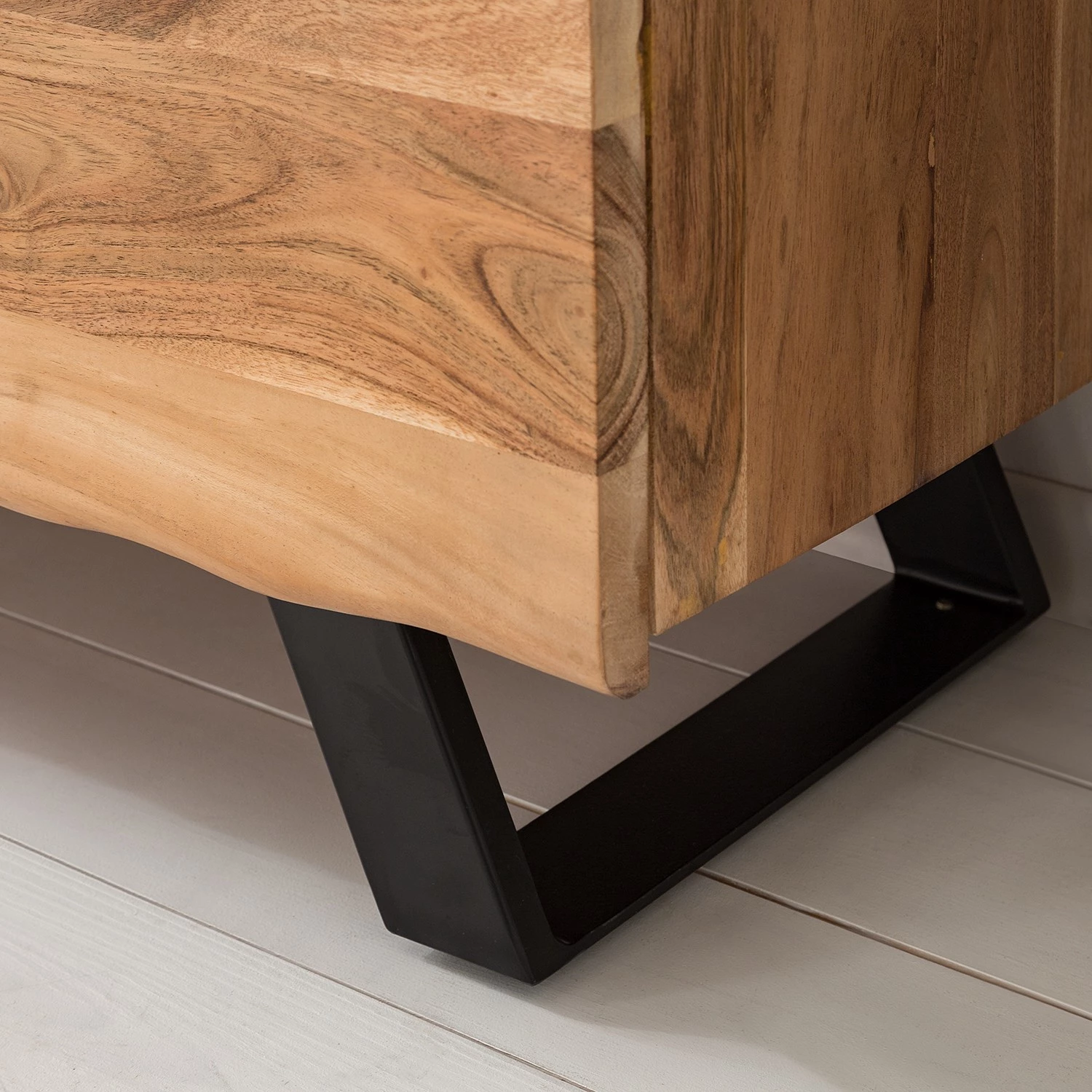 Ars Natura Buffet Vardo - Acacia massif / Métal - Acacia / Noir 20 Ars Natura Buffet Vardo - Acacia massif / Métal - Acacia / Noir – Image 18