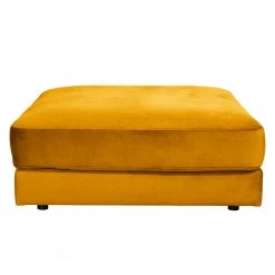 Jack & Alice Repose-pieds Oakey I - Velours - Jaune moutarde -Meubles de salon Soldes 1000166852 190502 13142400093 GALLERYIMAGES P000000001000166852