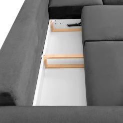 Jack & Alice Canapé d’angle Baitz I - Tissu - Velours Krysia: Anthracite - Méridienne longue à droite (vue de face) 42 Jack & Alice Canapé d’angle Baitz I - Tissu - Velours Krysia: Anthracite - Méridienne longue à droite (vue de face) -Meubles de salon Soldes 1000166860 190502 13143900197 GALLERYIMAGES P000000001000166860