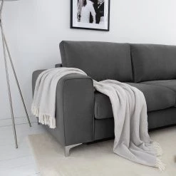 Jack & Alice Canapé d’angle Baitz I - Tissu - Velours Krysia: Anthracite - Méridienne longue à droite (vue de face) 38 Jack & Alice Canapé d’angle Baitz I - Tissu - Velours Krysia: Anthracite - Méridienne longue à droite (vue de face) -Meubles de salon Soldes 1000166860 210420 12222800003 DETAILS P000000001000166860