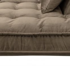 Jack & Alice Canapé d’angle Polich - Velours - Marron - Méridienne longue à droite (vue de face) -Meubles de salon Soldes 1000166873 190502 13150000355 GALLERYIMAGES P000000001000166873