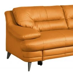 Fredriks Canapé d’angle Lutz II - Cuir véritable - Marron doré - Méridienne longue à droite (vue de face) -Meubles de salon Soldes 1000167408 190402 16530000094 GALLERYIMAGES P000000001000167408