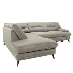 Fredriks Canapé d’angle Lutz III - Microfibre - Gris sable - Méridienne longue à gauche (vue de face) -Meubles de salon Soldes 1000167429 190402 16530300258 GALLERYIMAGES P000000001000167429
