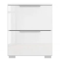 Table de chevet SKØP x2 - Blanc brillant / Blanc alpin - Largeur : 40 cm - Aluminium -Meubles de salon Soldes 1000167661 190329 16045000197 GALLERYIMAGES P000000001000167661