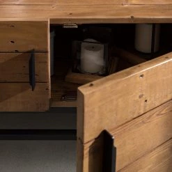 Ars manufacti Meuble TV Grasby III - Pin recyclé / Métal - Pin foncé / Noir -Meubles de salon Soldes 1000168568 191126 17373500035 DETAILS P000000001000168568