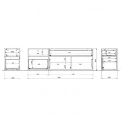 Germania Meuble TV Coruna - Imitation chêne Grandson -Meubles de salon Soldes 1000168920 190403 11353200023 GALLERYIMAGES P000000001000168920