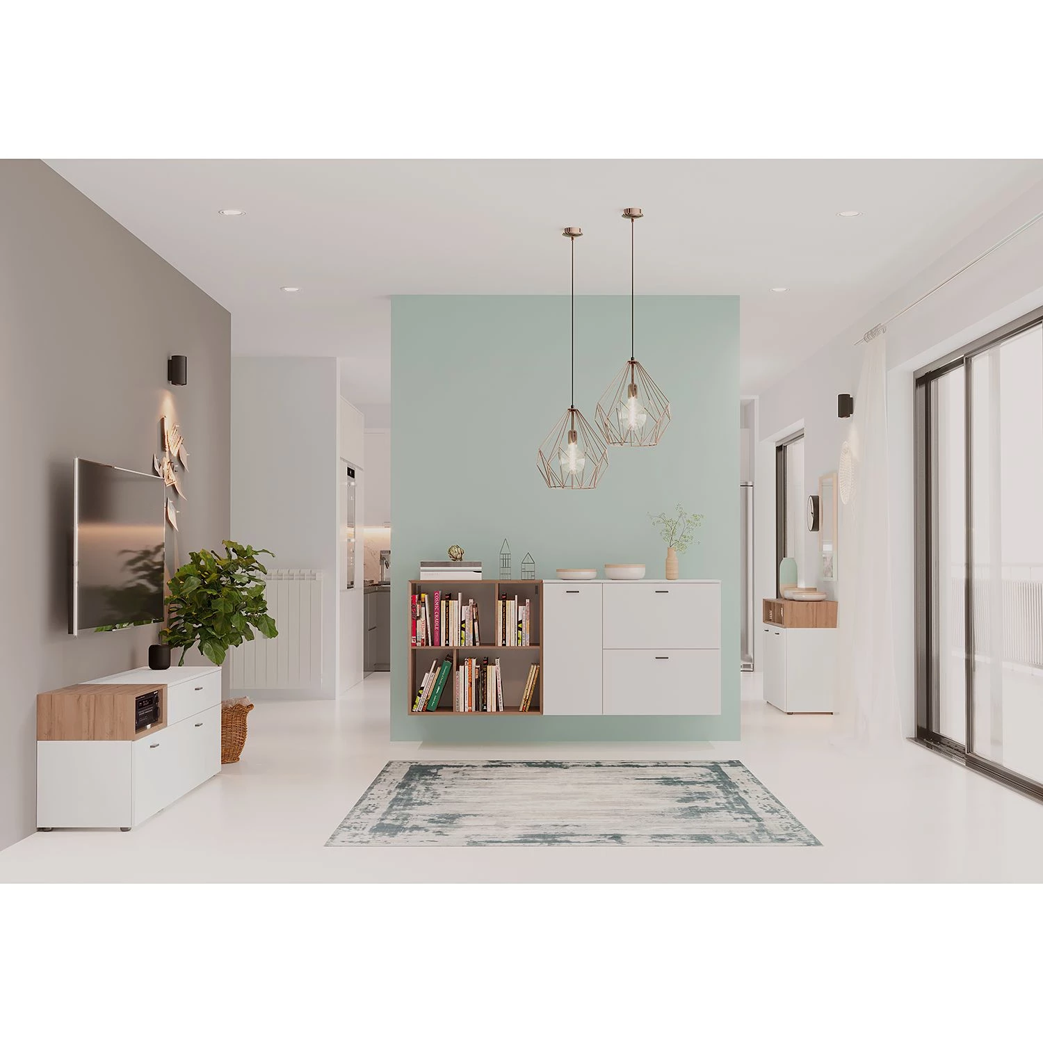 Germania Buffet Coruna I - Imitation chêne Grandson 4 Germania Buffet Coruna I - Imitation chêne Grandson – Image 2