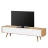 Studio Copenhagen Meuble TV Loca V - Partiellement en chêne sauvage massif - Chêne sauvage - Largeur : 180 cm - Profondeur : 55 cm -Meubles de salon Soldes 1000168995 190411 14444900001 IMAGE P000000001000168995
