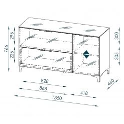 Maja Möbel Buffet Shino I - Verre blanc / Blanc 10 Maja Möbel Buffet Shino I - Verre blanc / Blanc -Meubles de salon Soldes 1000170617 190418 12393700105 GALLERYIMAGES P000000001000170617