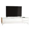 Maja Möbel Meuble TV Shino II - Verre blanc / Imitation chêne de Riviera 1 Maja Möbel Meuble TV Shino II - Verre blanc / Imitation chêne de Riviera -Meubles de salon Soldes 1000170622 190418 12393800121 IMAGE P000000001000170622