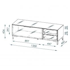 Maja Möbel Meuble TV Shino II - Verre blanc / Imitation chêne de Riviera 10 Maja Möbel Meuble TV Shino II - Verre blanc / Imitation chêne de Riviera -Meubles de salon Soldes 1000170622 190418 12393800124 GALLERYIMAGES P000000001000170622