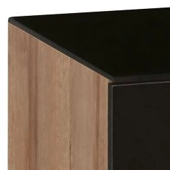 Maja Möbel Meuble TV Shino IV - Verre noir / Imitation chêne de Riviera -Meubles de salon Soldes 1000170624 190418 12393900129 GALLERYIMAGES P000000001000170624