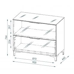 Maja Möbel Commode Shino I - Verre blanc / Blanc - Hauteur : 77 cm 18 Maja Möbel Commode Shino I - Verre blanc / Blanc - Hauteur : 77 cm -Meubles de salon Soldes 1000170634 190418 12394100163 GALLERYIMAGES P000000001000170634