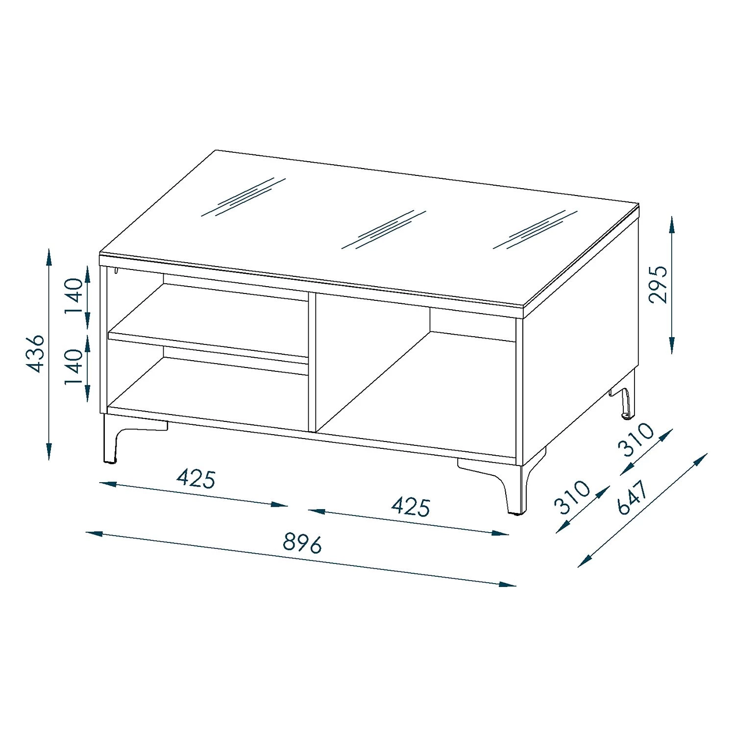 Maja Möbel Table basse Shino - Verre blanc / Blanc 8 Maja Möbel Table basse Shino - Verre blanc / Blanc – Image 6