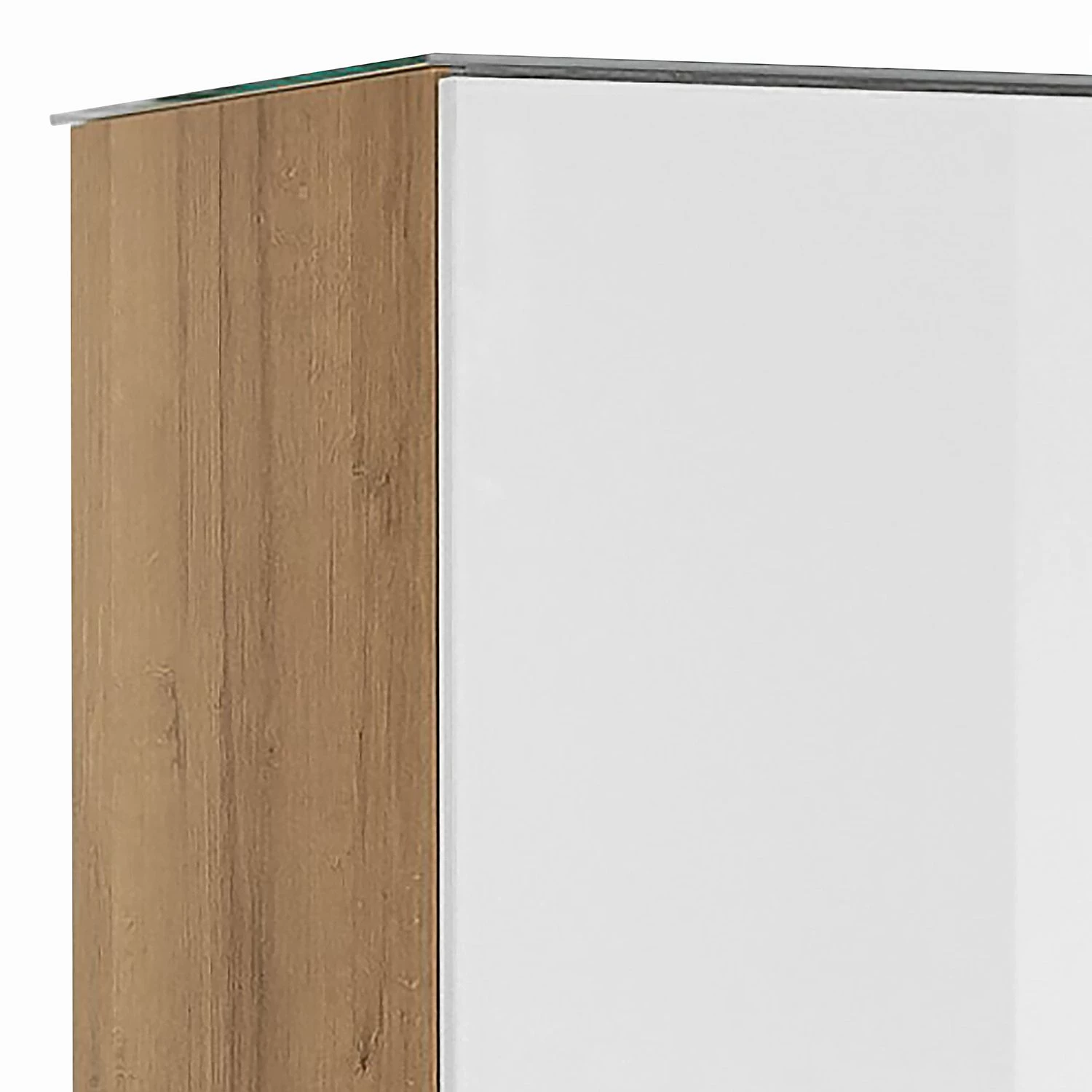 Maja Möbel Vitrine Shino - Verre blanc / Imitation chêne de Riviera 5 Maja Möbel Vitrine Shino - Verre blanc / Imitation chêne de Riviera – Image 3
