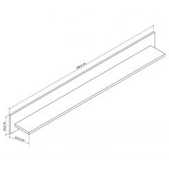 Loftscape Étagère murale Charnocks - Blanc - Largeur : 180 cm -Meubles de salon Soldes 1000171313 190424 07575400024 GALLERYIMAGES P000000001000171313