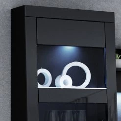 Loftscape Ensemble meubles TV Moitin (4 éléments) - Noir brillant / Noir -Meubles de salon Soldes 1000171354 190424 07580400277 GALLERYIMAGES P000000001000171354