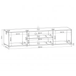 Loftscape Ensemble meubles TV Moitin (4 éléments) - Noir brillant / Noir -Meubles de salon Soldes 1000171354 190424 07580400279 GALLERYIMAGES P000000001000171354