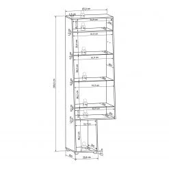 Loftscape Ensemble meubles TV Moitin (4 éléments) - Noir brillant / Noir -Meubles de salon Soldes 1000171354 190424 07580400280 GALLERYIMAGES P000000001000171354