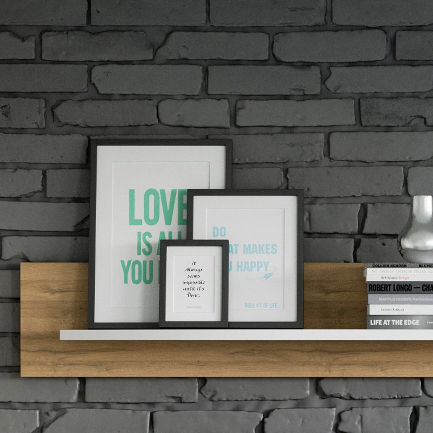 Loftscape Ensemble meubles TV Jaguare (4 éléments) - Blanc brillant / Imitation chêne Ribbeck 15 Loftscape Ensemble meubles TV Jaguare (4 éléments) - Blanc brillant / Imitation chêne Ribbeck – Image 13