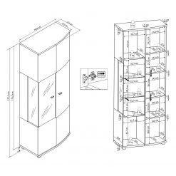 Loftscape Ensemble meubles TV Jaguare (4 éléments) - Blanc brillant / Imitation chêne Ribbeck 35 Loftscape Ensemble meubles TV Jaguare (4 éléments) - Blanc brillant / Imitation chêne Ribbeck -Meubles de salon Soldes 1000171359 200528 06455200020 SKETCH DETAILS P000000001000171359 sketch