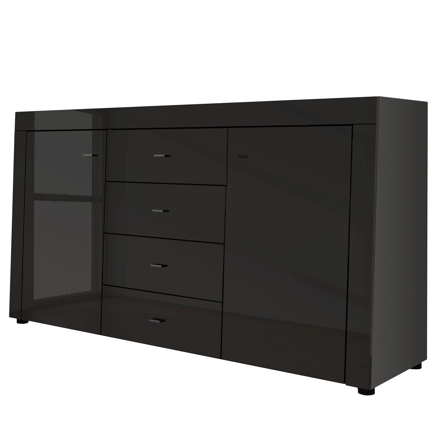 Loftscape Buffet Moitin - Noir brillant / Noir 3 Loftscape Buffet Moitin - Noir brillant / Noir