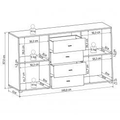 Loftscape Buffet Moitin - Noir brillant / Noir 10 Loftscape Buffet Moitin - Noir brillant / Noir -Meubles de salon Soldes 1000171362 190424 07580600334 GALLERYIMAGES P000000001000171362