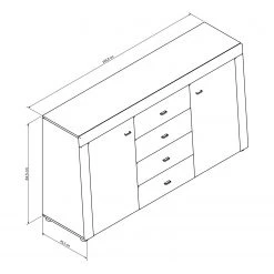 Loftscape Buffet Moitin - Noir brillant / Noir 11 Loftscape Buffet Moitin - Noir brillant / Noir -Meubles de salon Soldes 1000171362 190424 07580600335 GALLERYIMAGES P000000001000171362