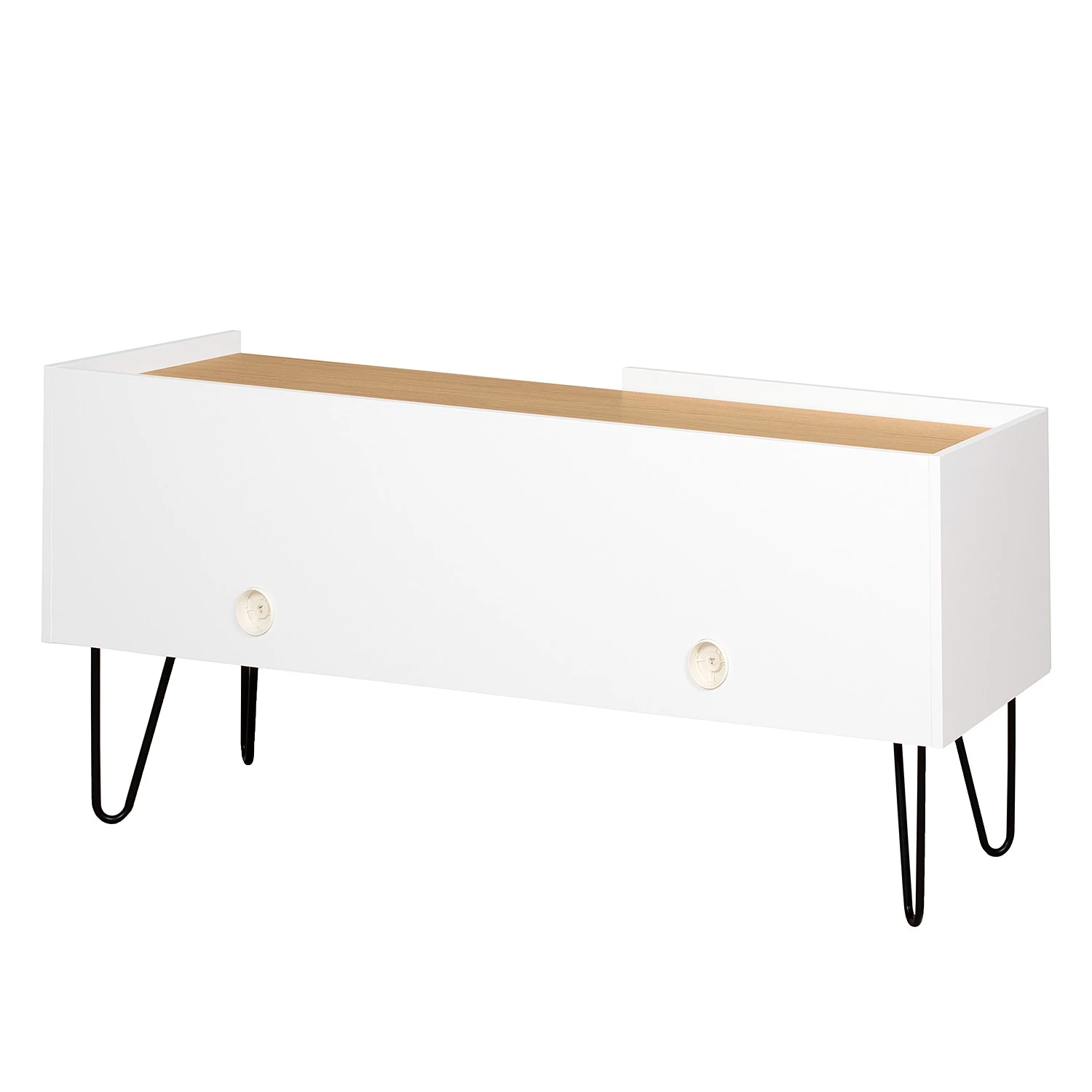 Temahome Meuble TV Nina - Chêne / Blanc 11 Temahome Meuble TV Nina - Chêne / Blanc – Image 9